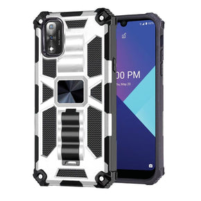 Wiko Ride 3 Machine Hybrid Case (with Magnetic Kickstand) - Silver / Black