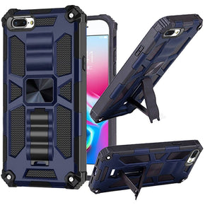 Apple iPhone 8+/7+ Machine Hybrid Case (with Magnetic Kickstand) - Blue/Black