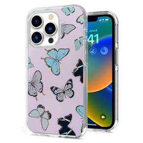 Apple iPhone 7/8/SE (2022)(2020) Printed Design Hybrid Case - Multicolor Butterfly
