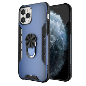 Apple iPhone 11 (6.1) Mighty Hybrid Case (with Magnetic Ring Stand) - Blue / Black