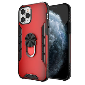 Apple iPhone 11 (6.1) Mighty Hybrid Case (with Magnetic Ring Stand) - Red / Black