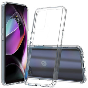 Apple iPhone 14 Plus (6.7) Transparent Hybrid Case - Clear/Clear