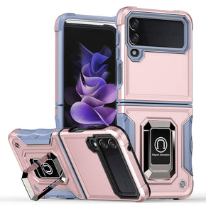 Samsung Galaxy Z Flip4 OPTIMUM Hybrid Case (with Magnetic Ring Stand) - Rose Gold