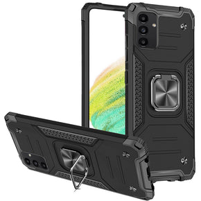 Samsung Galaxy A54 5G Robust Hybrid Case (with Magnetic Ring Stand) - Black