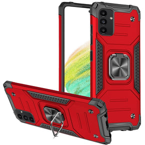 Samsung Galaxy A54 5G Robust Hybrid Case (with Magnetic Ring Stand) - Red
