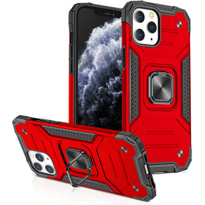 Samsung Galaxy Z Fold4 Robotic Hybrid Case (with Magnetic Ring Stand) - Red