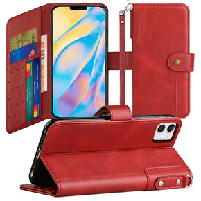 Motorola Moto G Stylus 5G (2022) Retro Wallet Case - Red