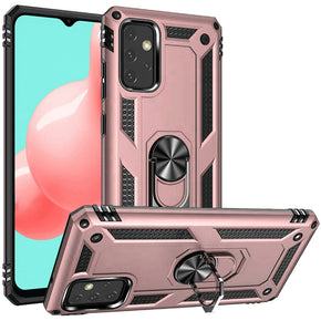 Samsung Galaxy A32 5G Hybrid Case (with Magnetic Ring Stand) - Rose Gold