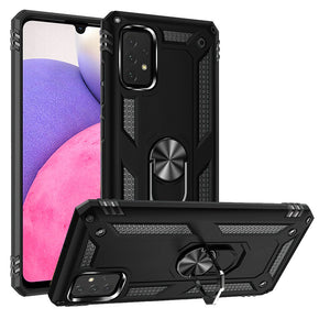 Samsung Galaxy A33 5G Hybrid Case (with Magnetic Ring Stand) - Black