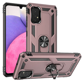 Samsung Galaxy A33 5G Hybrid Case (with Magnetic Ring Stand) - Rose Gold