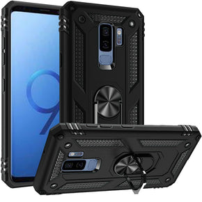 Samsung Galaxy S9 Hybrid Case (with Magnetic Ring Stand) - Black