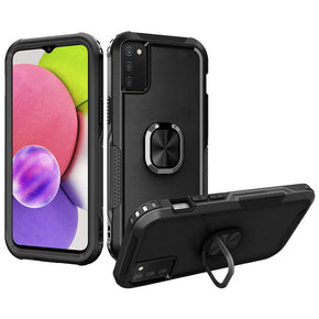 Samsung Galaxy A13 5G Superior 3-in-1 Hybrid Case (with Magnetic Ring Stand) - Black