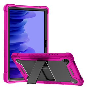 Samsung Galaxy Tab A7 10.4 Tough Hybrid Case (w/ Kickstand) - Hot Pink/Black