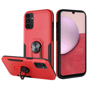 Samsung Galaxy A54 5G Tough Hybrid Case (with Magnetic Ring Stand) - Red