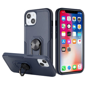 Apple iPhone 11 (6.1) Tough Hybrid Case (with Magnetic Ring Stand) - Blue