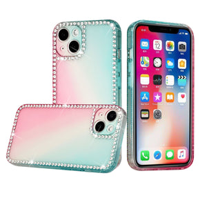 Apple iPhone 13 (6.1) Two Tone Diamond Edge TPU Case - Pink