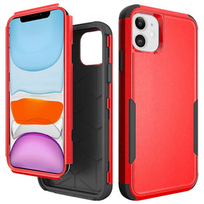 Apple iPhone 11(6.1) Tough Hybrid Case  - Red