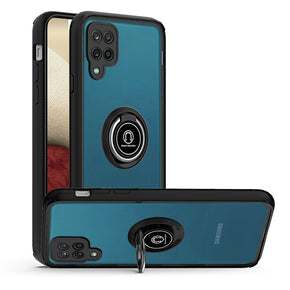 Samsung Galaxy A12 Magnetic Ring Stand Case Cover