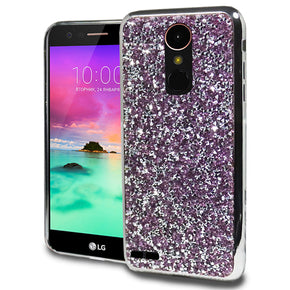 LG K20 Glitter Rhinestone Design Case Cover