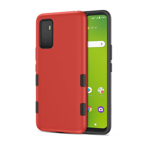 Cricket Dream 5G / AT&T RADIANT Max 5G TUFF Subs Series Hybrid Case - Red / Black