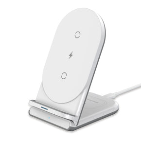 MyBat Pro 2-in-1 Wireless Charging Stand - White