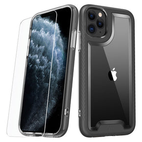 Apple iPhone 11 Pro (5.8) Lux Series Hybrid Case (w/ Tempered Glass)
