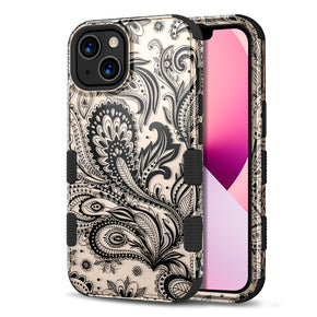 Apple iPhone 13 (6.1) TUFF Series Design Hybrid Case - Phoenix Flower