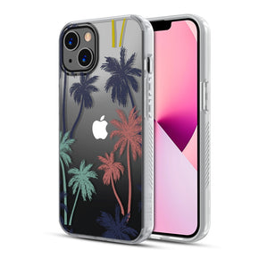 Apple iPhone 13 (6.1) Mood Series Design Case - Pastel Palms