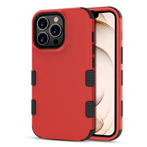 Apple iPhone 13 Pro (6.1) TUFF Series Hybrid Case - Red / Black