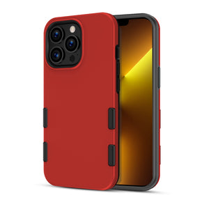 Apple iPhone 13 Pro (6.1) TUFF Subs Series Hybrid Case - Red / Black