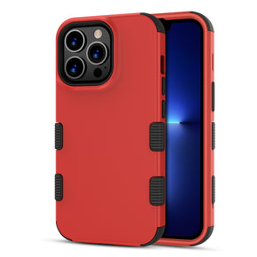 Apple iPhone 13 Pro Max (6.7) TUFF Series Hybrid Case - Red / Black