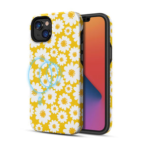 Apple iPhone 14 (6.1) Fuse Series Magsafe Case - Yellow Daisy