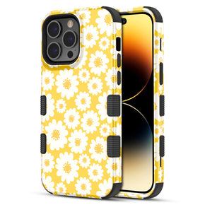 Apple iPhone 14 Pro Max (6.7) TUFF Series Hybrid Case - Yellow Daisy