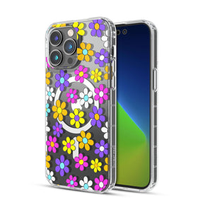 Apple iPhone 14 Pro Max (6.7) Mood Series Magsafe Case - Multi Color Daisy