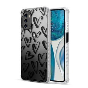 Motorola Moto G 5G (2022) Mood Series Design Case - Black Hearts