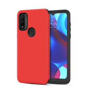 Motorola Moto G Pure Fuse Series Hybrid Case - Red/Black
