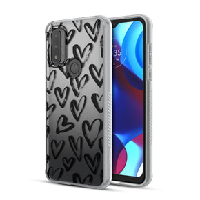 Motorola Moto G Pure Mood Series Case - Black Hearts