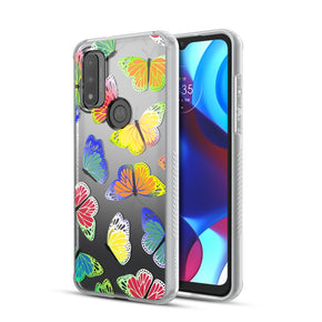 Motorola Moto G Pure Mood Series Case - Neon Butterflies