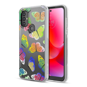 Motorola Moto G Power (2022) Mood Series Design Case - Neon Butterflies