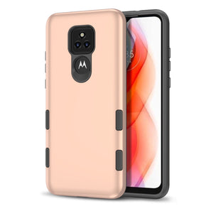 Motorola Moto G Play (2021) TUFF Subs Series Hybrid Case - Rose Gold / Black