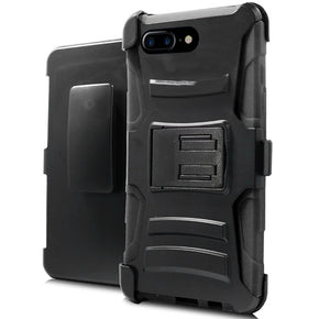 Apple iPhone 8/7/6 Plus Hybrid Holster Combo Clip Case Cover