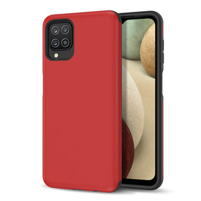 Samsung Galaxy A12 5G Fuse Series Hybrid Case (with Built-in Magnetic Plate) - Red