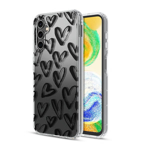 Samsung Galaxy A14 5G Mood Series Design Case - Black Hearts