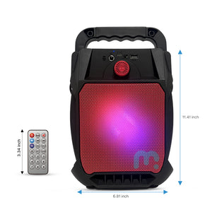 MyBat Pro Nova LED Bluetooth Speaker [with Remote Control] - Red