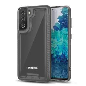 Samsung Galaxy S21 Lux Series Hybrid Case (w/ Tempered Glass) - Clear