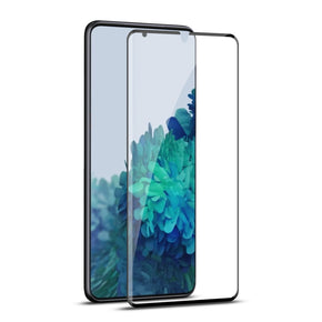 Samsung Galaxy S22 Full Coverage Tempered Glass Screen Protector w/ Fingerprint Unlock - Black