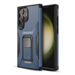 Samsung Galaxy S23 Ultra Antimicrobial Maverick Series Holster Combo Case - Blue / Black