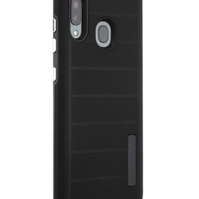 Samsung Galaxy A20/A50 Dotted Texture Hybrid Case - Black