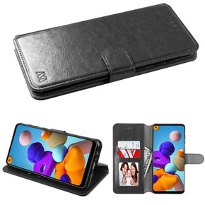 Samsung Galaxy A21 Leather Element Series Wallet Cover
