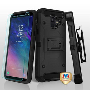 Samsung Galaxy A6 Hybrid Holster Combo Clip Case Cover